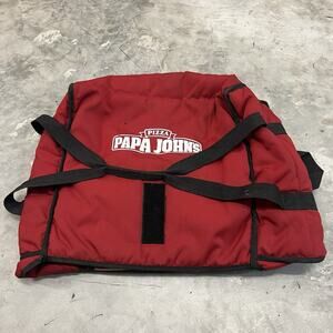 Papa John’s Pizza Insulated Thermal Large Red Delivery Hot Bag
